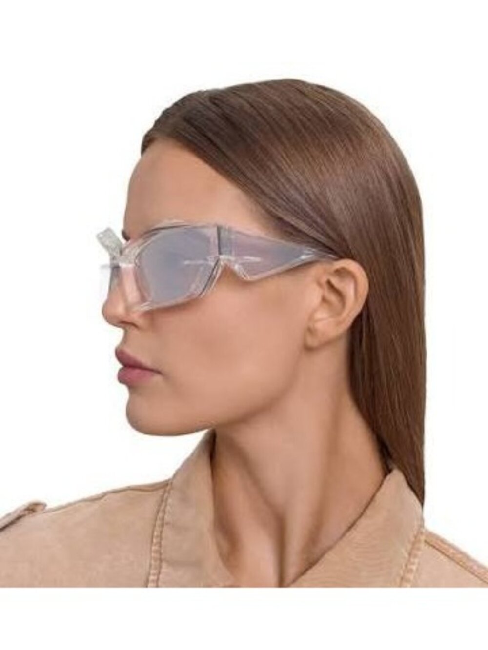 Givenchy GV40049U 26G Geometric Sunglasses - Transparent /Silver Mirror - Picture 2 of 11